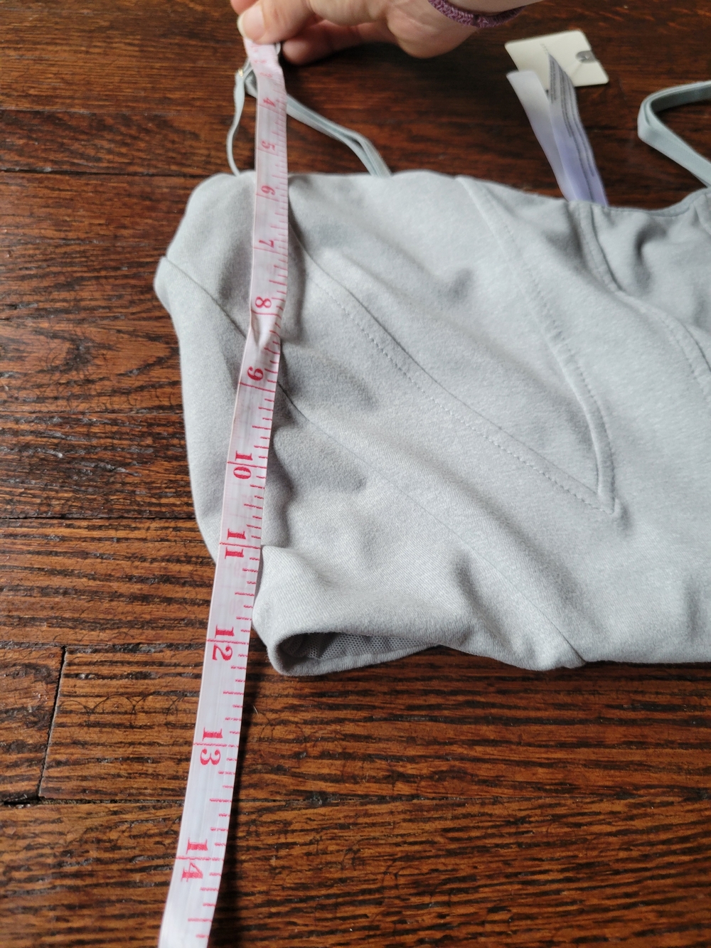 Anthropologie knit corset crop top bustier light grey New Beach Resort Sz Small - Picture 14 of 15
